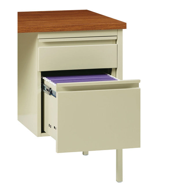 Raleigh 42"W Single Pedestal Steel Return | OSR4224