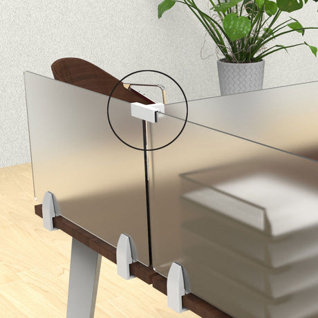 SafeGuard Barrier T-Shaped Bracket (For 6MM Acrylic Screens) | OSSSTSI