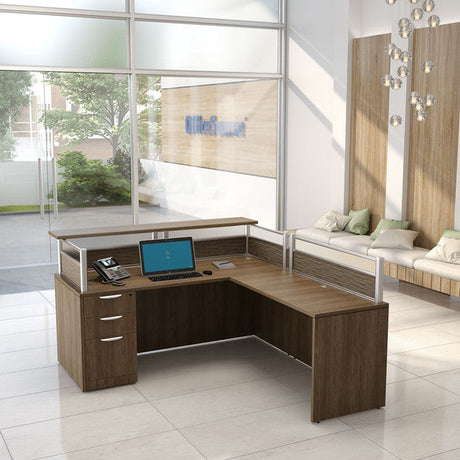 Borders II Rectangular Transaction Top 71"W x 12"D | PBTR71