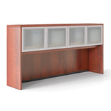 OS Laminate Optional Silver Glass Hutch Doors - For OS141OH or OS209OH Open Hutches | OS41SGDFR
