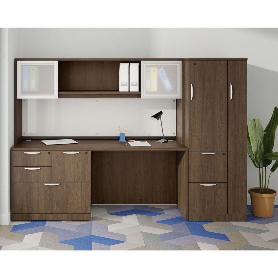 OS Laminate Optional Silver Glass Hutch Doors - For OS144OH, OS208OH, & P2044OH Hutches |  OS44SGDFR