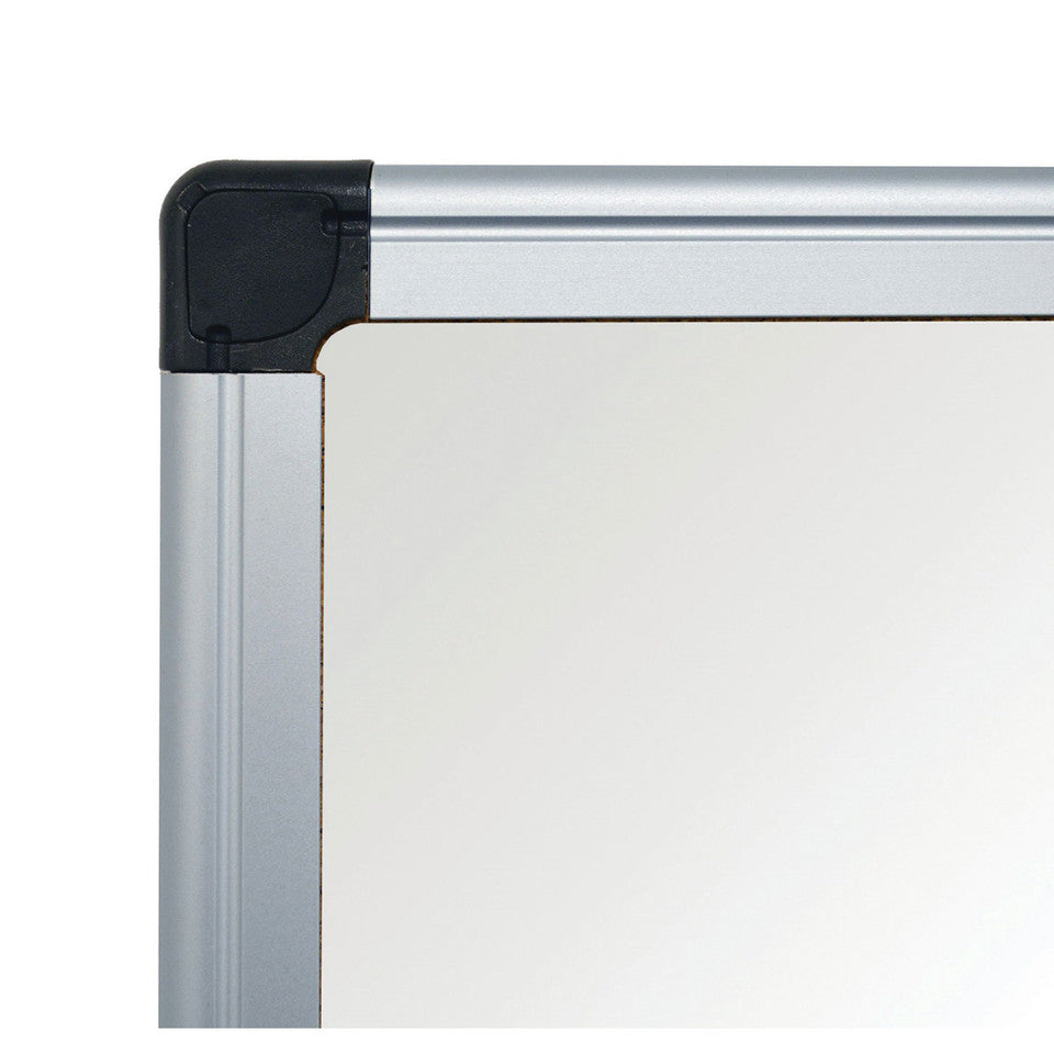 Vizual Magnetic Porcelain Dry-Erase Board with Aluminum Frame - 48" x 96" | OS15011MPWH