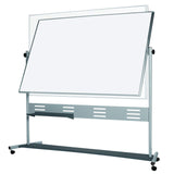 Vizual Dry-Erase Mobile Revolving Easel - 48" x 72" | OSR5507MDWH