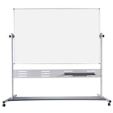 Vizual Dry-Erase Mobile Revolving Easel - 48" x 72" | OSR5507MDWH