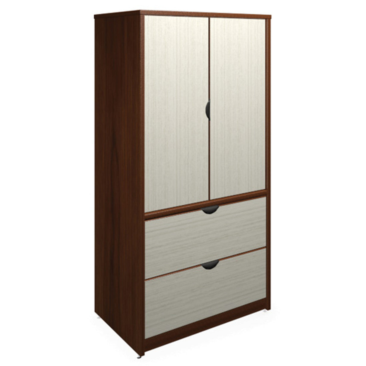 OS 2 Drawer Lateral, 72'' H Modern Storage Cabinet with Double Doors and Locks | 2MMP583024