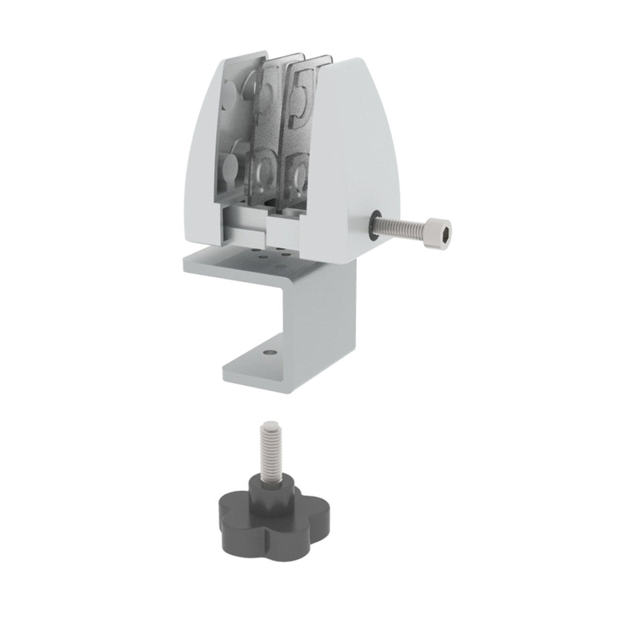 SafeGuard Barrier Work Surface Clamp Bracket - For 1 to 1-1/2"Thick Tops | OSCLMBSI