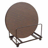 Melamine Folding Tables Edge Stacking Round Table Truck | T6060BR