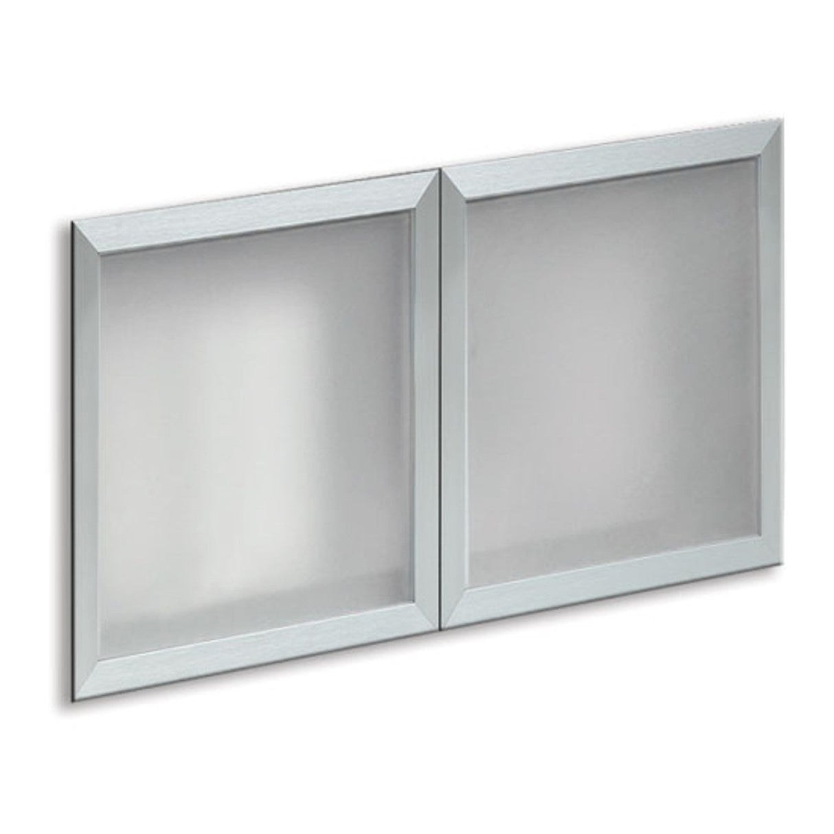 OS Laminate Optional Silver Glass Hutch Doors - For OS141OH or OS209OH Open Hutches | OS41SGDFR
