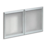 OS Laminate Optional Silver Glass Hutch Doors - For OS141OH or OS209OH Open Hutches | OS41SGDFR
