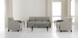 Lesro Siena Series Oversize Armless Guest Chair With Casters | SN1202C