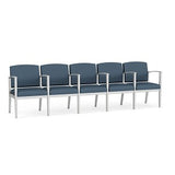 Lesro Amherst Steel 5 Seat Sofa w/Center Arms | AS5103
