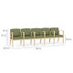 Lesro Amherst 5 Seat Sofa w/ Center Arms | AW5103