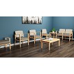 Lesro Amherst Open Arm 2 Seat Bench | AW1102