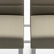 Lesro Waterfall Armless Guest Chair with Leg Base | WF1102