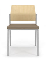 Lesro Avon Armless Guest Chair - Upholstered Seat - Laminate Back | AV1142