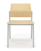 Lesro Avon Armless Guest Chair - Laminate Seat - Laminate Back | AV1152