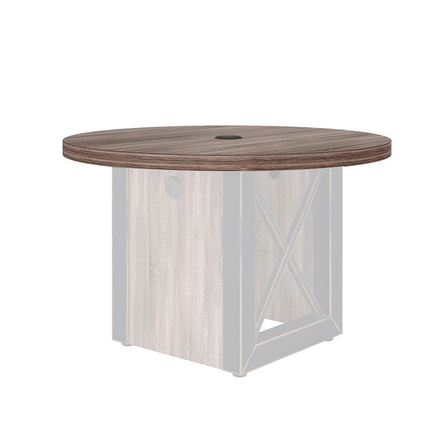 Riveted Collection 48" Round Conference Table top | HIC4848RBDB