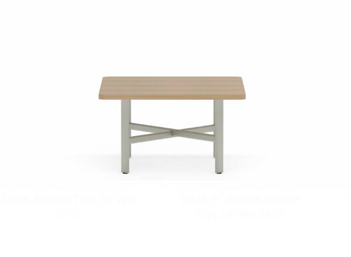 Collaborative Spaces™ 17"H Occasional Coffee Table with Square Top - 30"W x 30"D | SCOCS3030