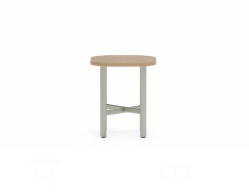 Collaborative Spaces™ 21"H Occasional Side Table with 9" Radius Square Top - 18"W x 18"D | SCOCL1818
