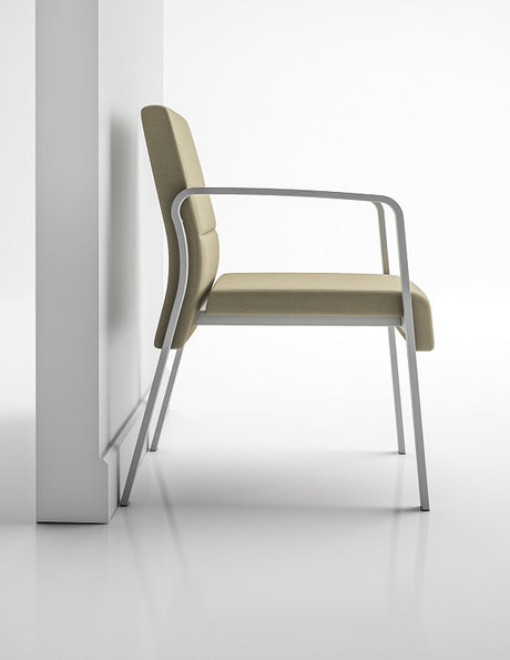 Lesro Waterfall Guest Chair with Sled Base | WF1131
