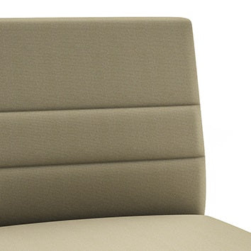 Lesro Waterfall Armless Guest Chair with Sled Base | WF1132