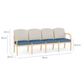Lesro Weston 4 Seat Sofa | WS4101